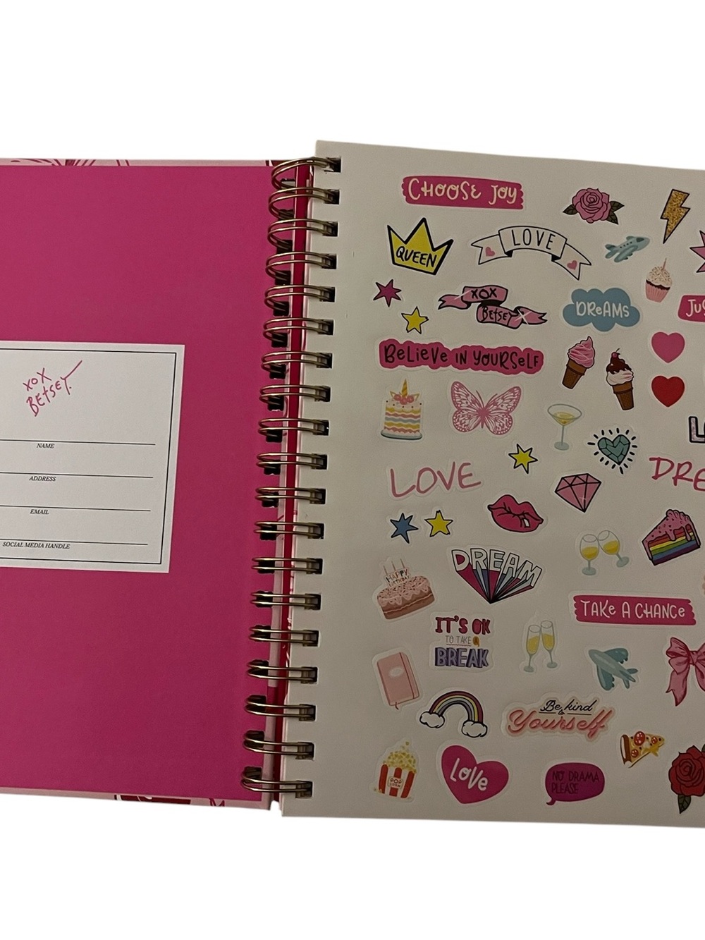Betsey Johnson Spiral 18-Month Planner (July 2026-Dec 2027) - Picture 4 of 9